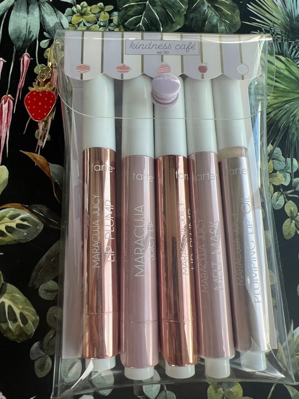 SET OF 5 Tarte Sweet Indulgences Maracuja Juicy Lip Vault ~ NEW Kindness Cafe!!!